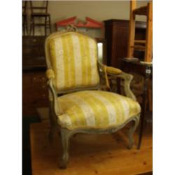 19c painted continental carver chair with …