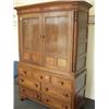 Image 1 : Late 18c Welsh oak cupboard, seven drawers…