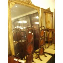 Pair of 19c pier mirrors with gilded acant…