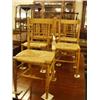 Image 1 : Set of six Regency bamboo chairs with turn…