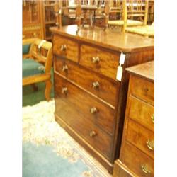 Late 19c mahogany chest of drawers marked …