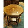 Image 1 : Good quality rosewood inlaid octagonal cen…