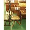 Image 1 : Early 20c swivel office chair in oak…