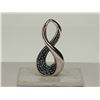 Image 1 : #3-STERLING SILVER DIAMOND (0.12CT) PENDANT