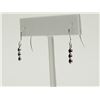Image 2 : #5-14K WHITE GOLD BLACK DIAMOND (0.70CT) EARRINGS
