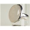 Image 2 : #11-STERLING SILVER LARGE MOONSTONE RING