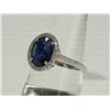 Image 2 : #14-STERLING SILVER SAPPHIRE (3.0CT) RING