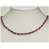 Image 1 : #17-STERLING SILVER SAPPHIRE AND RUBY NECKLACE