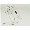 Image 2 : #22-STERLING SILVER RUBY AND MOONSTONE BRACELET