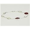 Image 3 : #22-STERLING SILVER RUBY AND MOONSTONE BRACELET