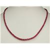 Image 1 : #27-14K YELLOW GOLD RUBY (40.0CT) NECKLACE