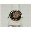 Image 1 : #32-STERLING SILVER SMOKY QUARTZ RING