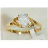 Image 2 : #37-10K YELLOW GOLD MOONSTONE RING
