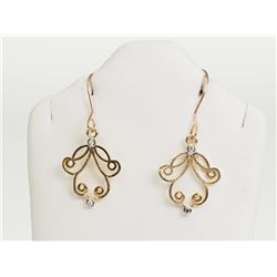 #4-14T GOLD DIAMOND EARRINGS