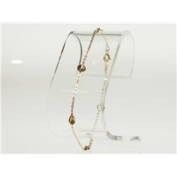 #13-10KT GOLD GARNET (2.3CT) BRACELET