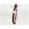Image 2 : #16-STERLING SILVER GARNET BEAD AND PEARL BRACELET