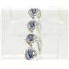Image 1 : #22-STERLING SILVER SAPPHIRE (2.8CT) BRACELET
