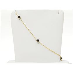 #26-14KT GOLD BLACK DIAMOND (1CT) BRACELET