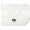 Image 2 : #27-14KT GOLD AMETHYST (11.7CT) PENDANT NECKLACE