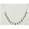 Image 1 : #29-14KT GOLD SAPPHIRE (9.2CT) NECKLACE