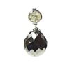 Image 1 : #35-14KT GOLD BLACK DIAMOND (3.6CT) AND WHITE DIAMOND (0.2CT) PENDANT