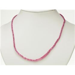 #50-18KT GOLD CLASP RUBY (66CT) NECKLACE