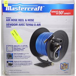 MASTERCRAFT 50' MANUAL AIR HOSE REEL & HOSE
