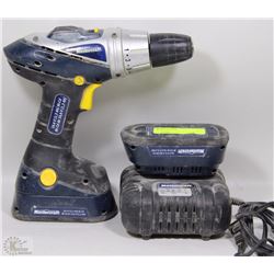 MASTERCRAFT 14.4V CORDLESS DRILL WITH EXTRA