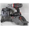Image 1 : PORTER CABLE 18V DRILL AND RECIPROCATING SAW WITH