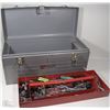 Image 1 : SEARS CRAFTSMAN METAL TOOLBOX FILLED WITH ASSORTED