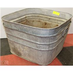 PAIR OF METAL TUBS