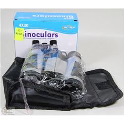 NEW 4X30 BINOCULARS WITH CARRYING POUCH & LANYARD