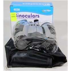 NEW 4X30 BINOCULARS WITH CARRYING POUCH & LANYARD