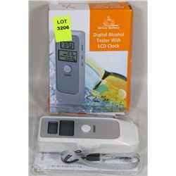 NEW DIGITAL ALCOHOL BREATH TESTER WITH LCD CLOCK
