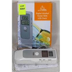 NEW DIGITAL ALCOHOL BREATH TESTER WITH LCD CLOCK