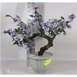 ARTIFICIAL FLOWERING BONSAI TREE - 14" TALL