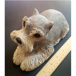 VINTAGE SANDICAST SCHNAUZER DOG ORNAMENT