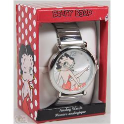 NEW BETTY BOOP ANALOG WATCH