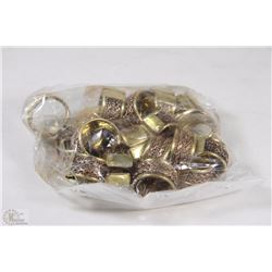 BAG OF COPPER & BRASS RINGS