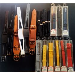 LOT OF 21 VARIOUS NEW WATCH BANDS