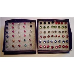 LOT OF 39 PAIRS OF FASHION STUD EARRINGS