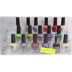 NAIL POLISH DISPLAY WITH 17 NEW NAIL POLISHES