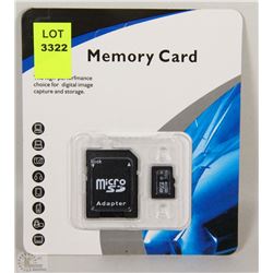 NEW 32GB MICRO SD CARD WITH ADAPTOR