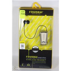 NEW FINE BLUE WIRELESS HEADSET