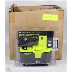 CASE OF 4 POWER IT BRAND 18V BATTERIES