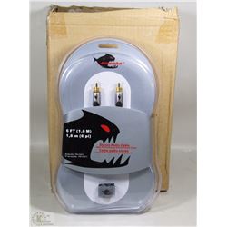 NEW CASE OF 4 STEREO AUDIO CABLES