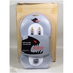 NEW CASE OF 4 STEREO AUDIO CABLES