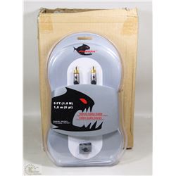 NEW CASE OF 4 STEREO AUDIO CABLES