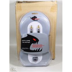 NEW CASE OF 4 STEREO AUDIO CABLES