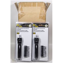 CASE OF 6PCS 5LED PRECISION SCREWDRIVER FLASHLIGHT